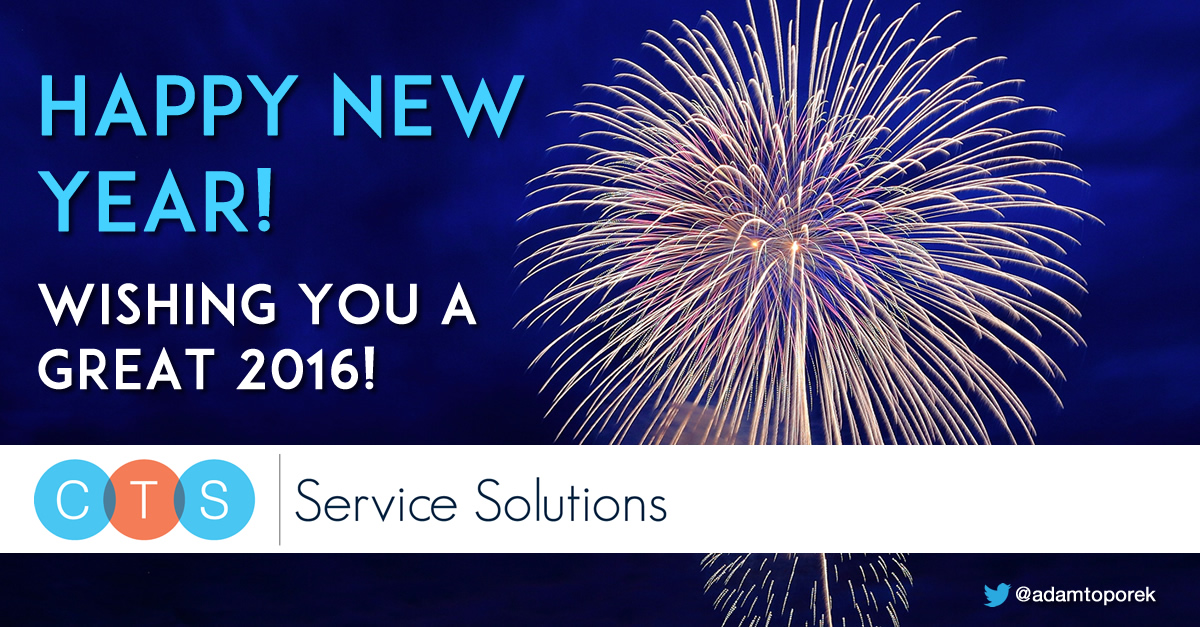 Happy New Year 2016 from CTS Service Solutions