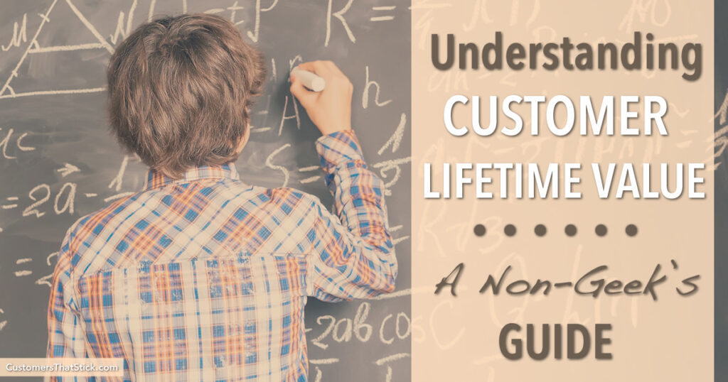 Understanding Customer Lifetime Value: A Non-Geek's Guide | Blackboard equations