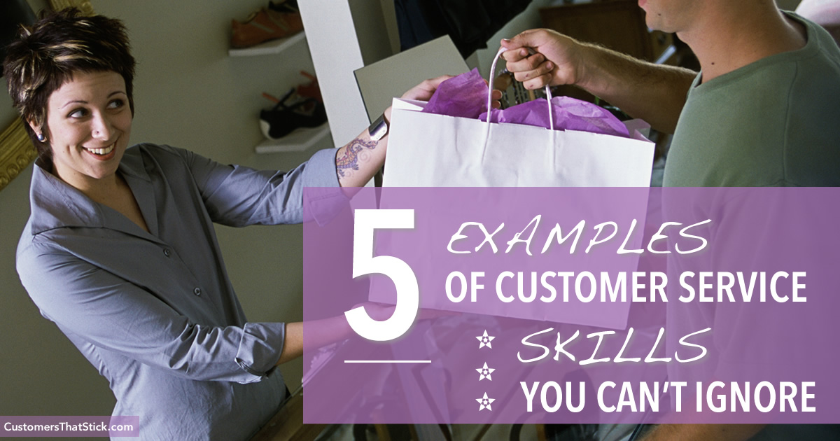 5 Examples of Customer Service Skills You Can't Ignore | Handing shopping bag