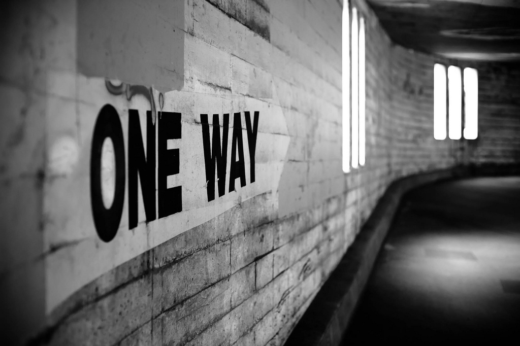 Customer Service Is Not A Two Way Street | One Way Sign