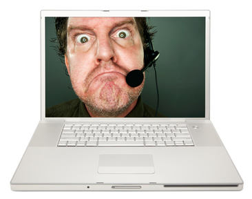Handling Customer Threats | Angry Guy In Laptop