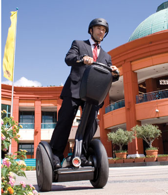 Marketing Begins Customer Experience | Person on Segway