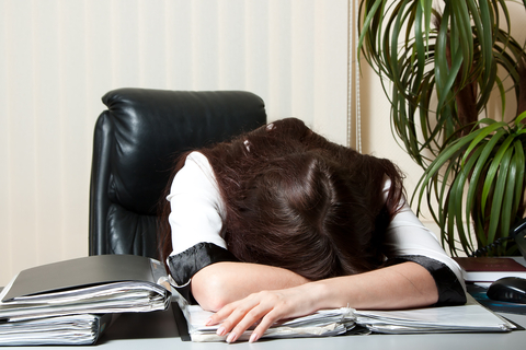 Can Customer Service Help Save Government | Sleeping Office Worker