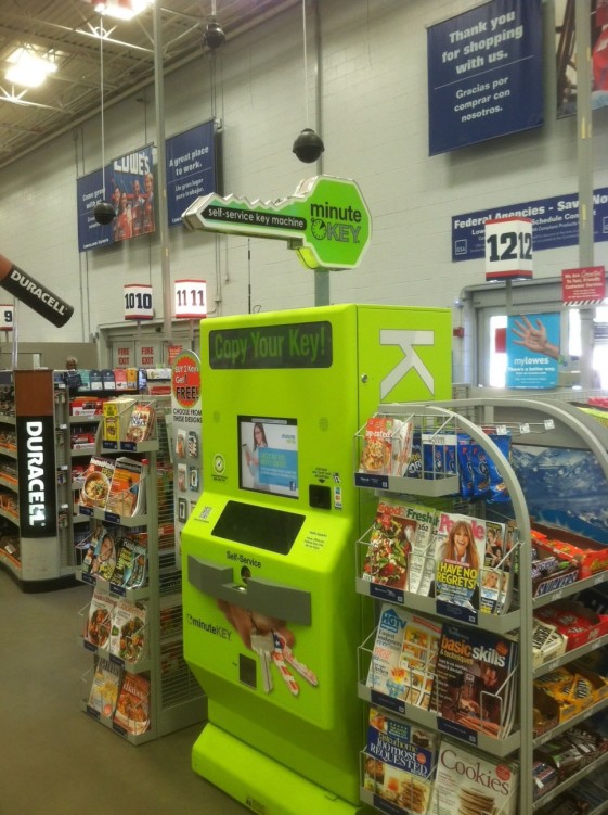 Lowe's Customer Service, Automation | Self-Serve Key Copy Machine