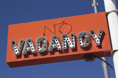 Renting Customers Space in Your Head | Retro No Vacancy Sign