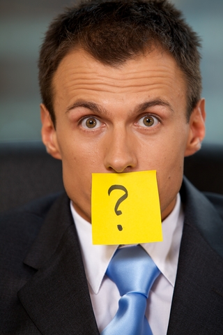 Sales, Customer Service or Operations | Person with question mark