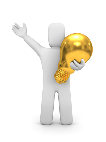 33 Ways to Tap Internal Consultants | Person with Gold Lightbulb