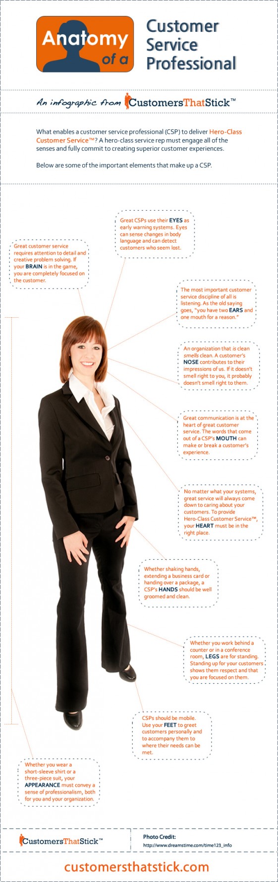 Anatomy of a Customer Service Professional (Infographic)