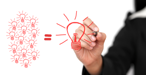 Innovation is No Longer Optional | Hand writing light bulb