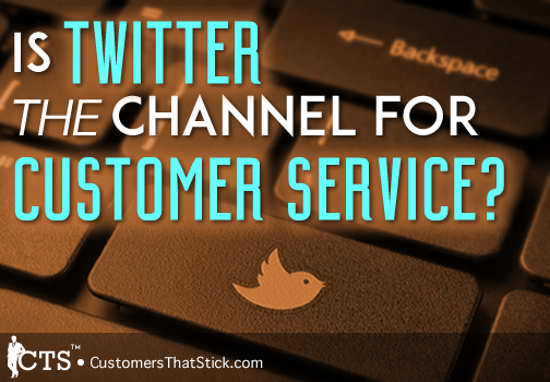 Is Twitter THE Channel for Customer Service? | Twitter Bird on Key of Keyboard