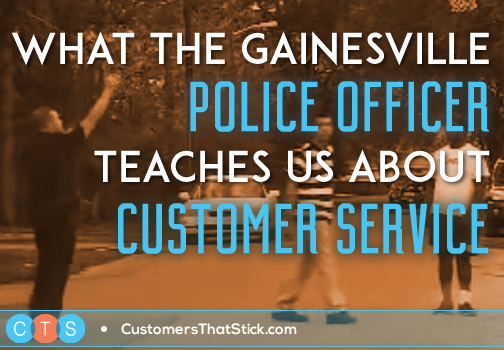 Gainesville Police Officer Plays Basketball, Customer Service Lesson