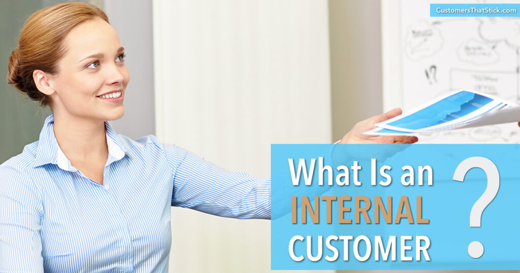What Is an Internal Customer? | Office worker handing file
