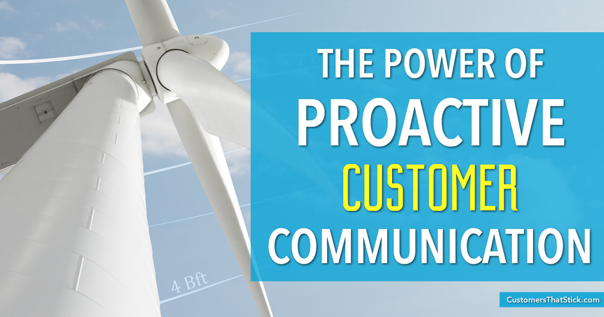 The Power of Proactive Customer Communication | Wind Turbine