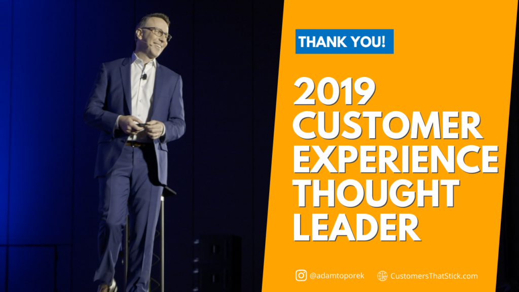 Adam Toporek Customer Experience Thought Leader and Influencer