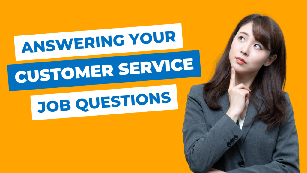Answering your customer service job questions | job applicant thinking