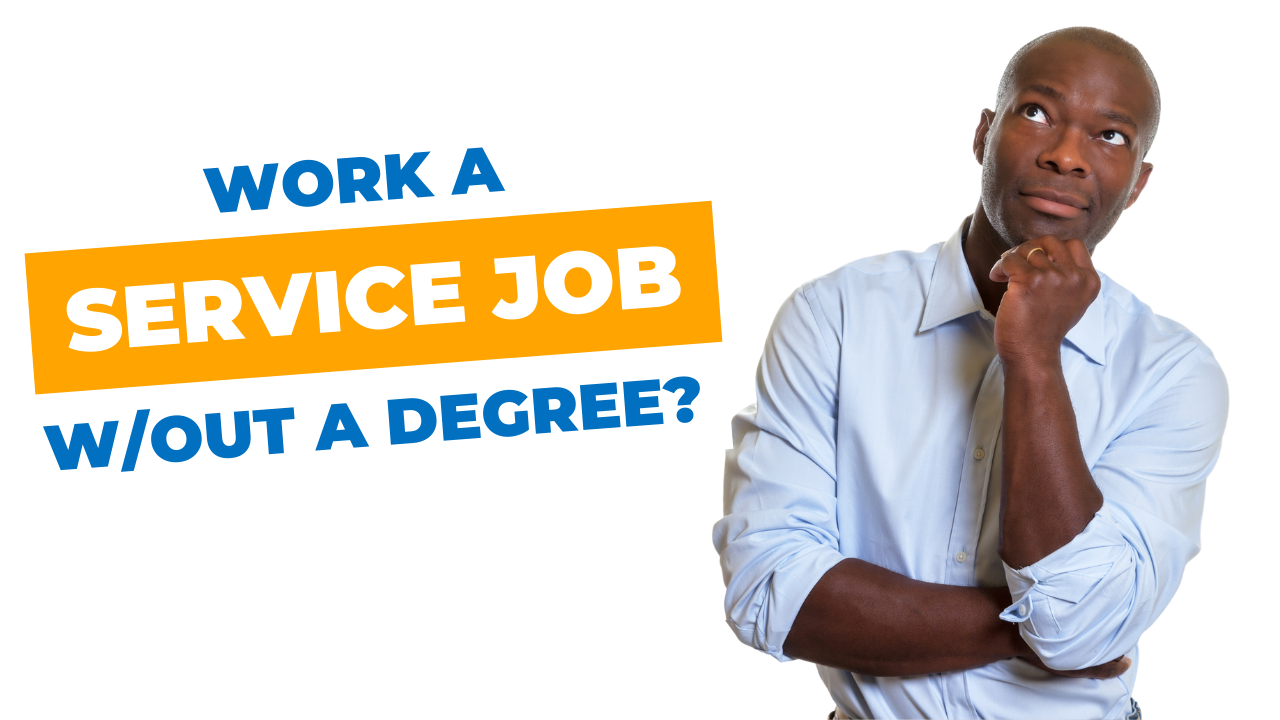 Can I get a customer service job without a degree | job applicant thinking