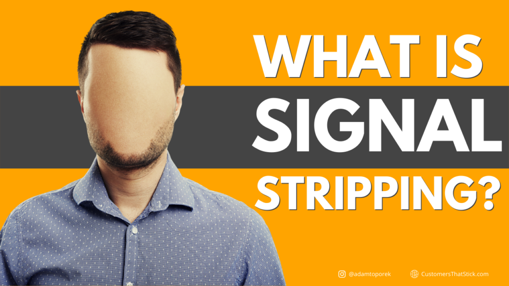 What Is Signal Stripping? | Customer Service Communication Channels | Man with no face