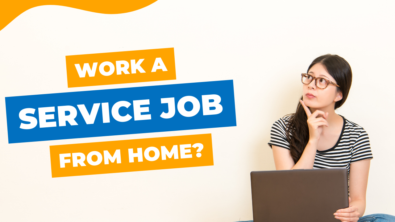Can I work a customer service job from home? | young worker with curious expression