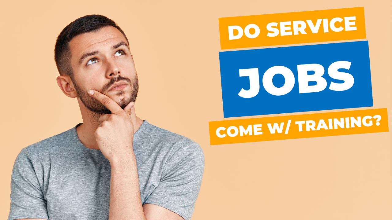 Do customer service jobs come with training? | young worker with curious expression
